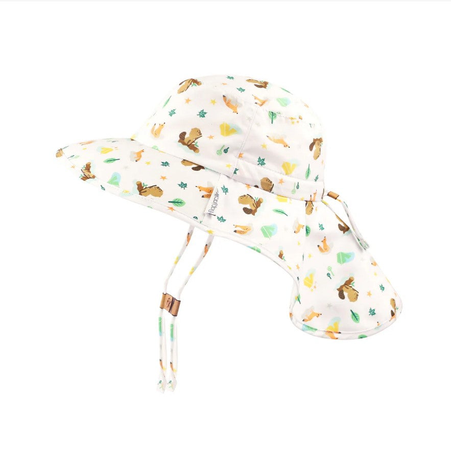Sun Hat - Neck Cape - Woodland