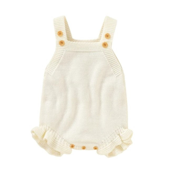 Cream Knit Romper