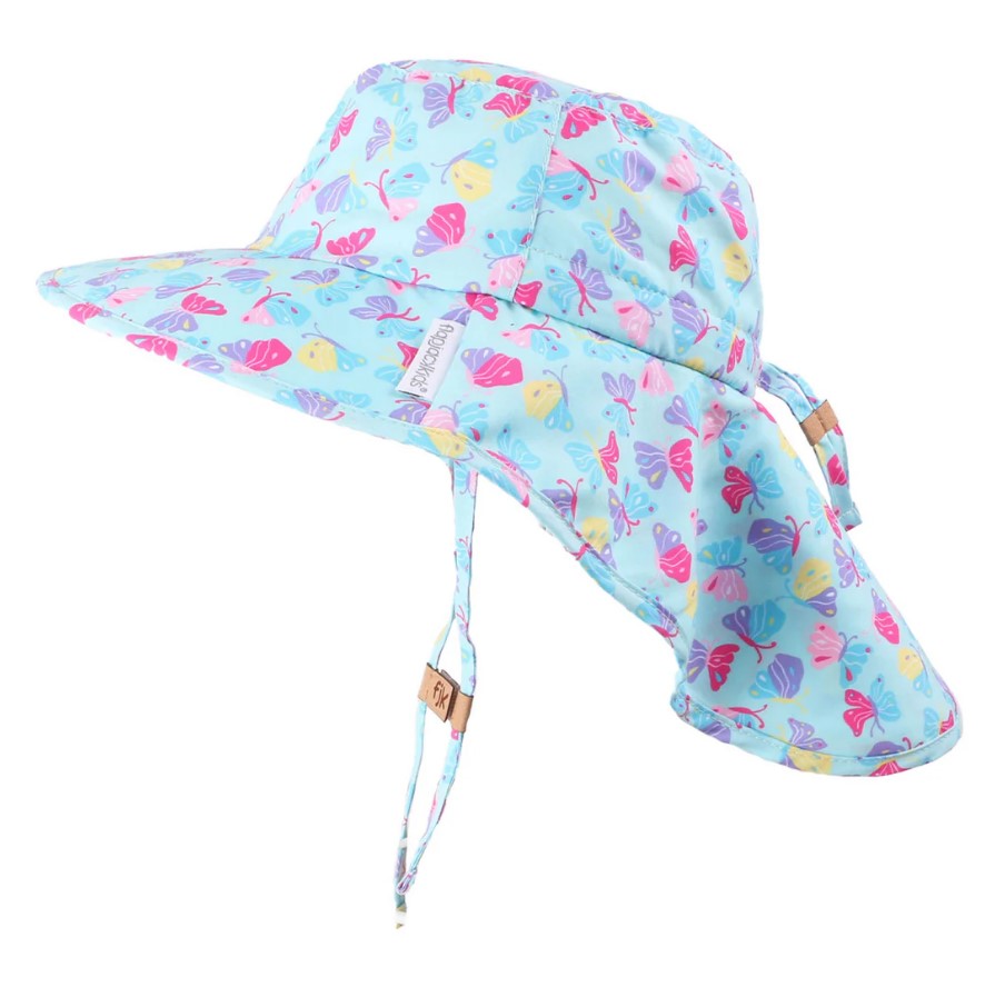 Sun Hat - Neck Cape - Butterflies