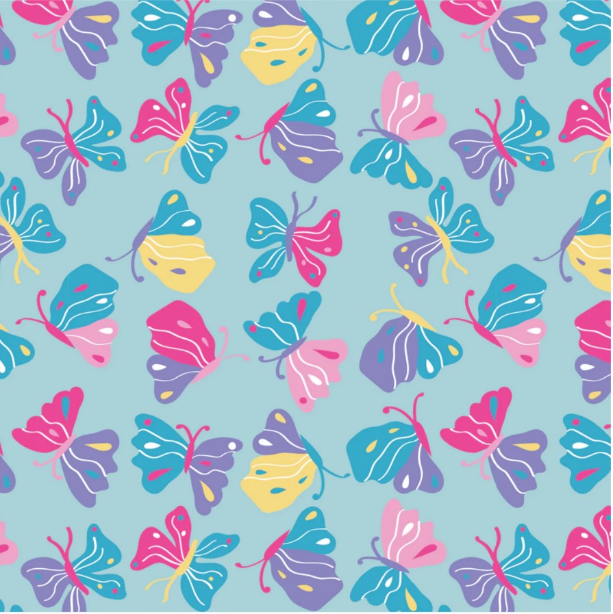 Sun Hat - Neck Cape - Butterflies