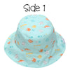 Sun Hat - Reversible Fish / Jellies