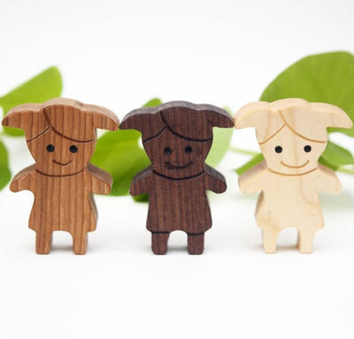 Diversity Wooden Doll Set - Proceeds to International Justice Mission