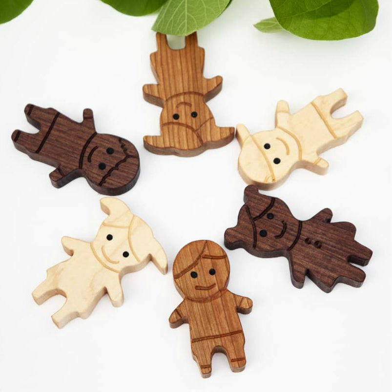 Diversity Wooden Doll Set - Proceeds to International Justice Mission